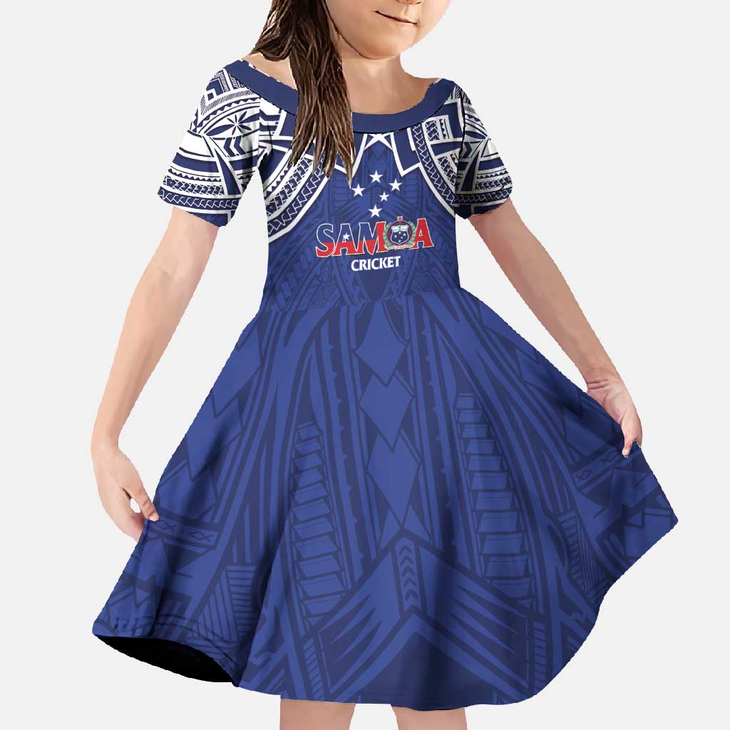 Custom Samoa Cricket Family Matching Off Shoulder Maxi Dress and Hawaiian Shirt Go Champions Samoan - Polynesian Pride