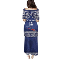 Custom Samoa Cricket Family Matching Puletasi and Hawaiian Shirt Go Champions Samoan - Polynesian Pride