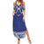 Custom Samoa Cricket Family Matching Summer Maxi Dress and Hawaiian Shirt Go Champions Samoan - Polynesian Pride