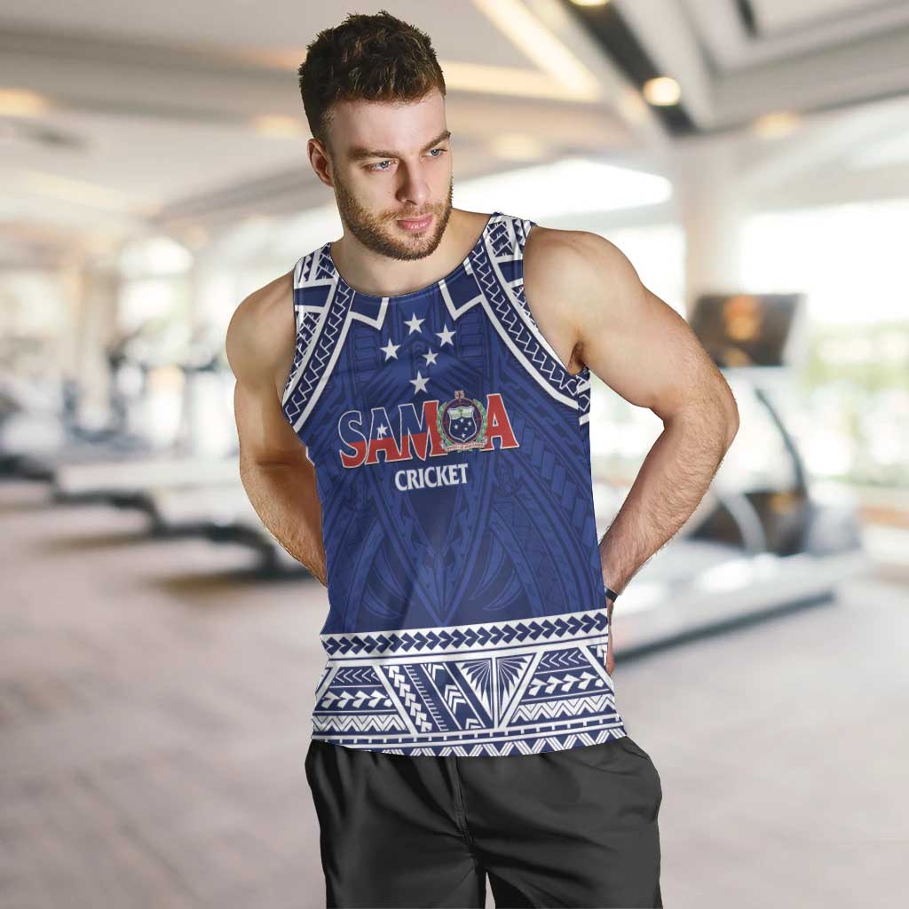 Custom Samoa Cricket Men Tank Top Go Champions Samoan - Polynesian Pride