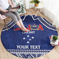Custom Samoa Cricket Round Carpet Go Champions Samoan - Polynesian Pride
