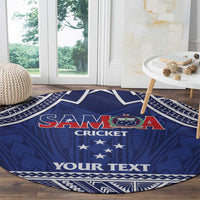 Custom Samoa Cricket Round Carpet Go Champions Samoan - Polynesian Pride