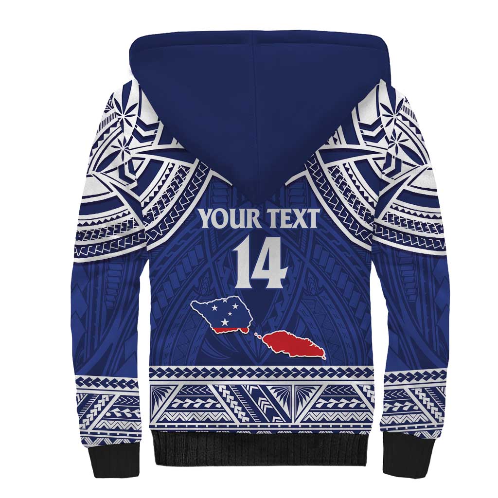 Custom Samoa Cricket Sherpa Hoodie Go Champions Samoan - Polynesian Pride