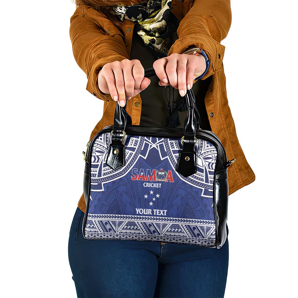 Custom Samoa Cricket Shoulder Handbag Go Champions Samoan LT14 One Size Blue - Polynesian Pride