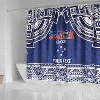 Custom Samoa Cricket Shower Curtain Go Champions Samoan - Polynesian Pride