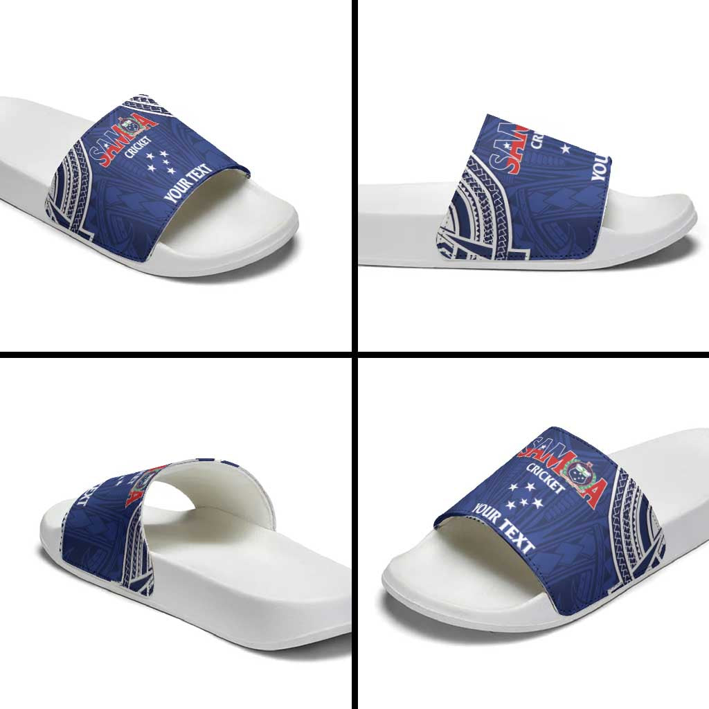 Custom Samoa Cricket Slide Sandals Go Champions Samoan - Polynesian Pride