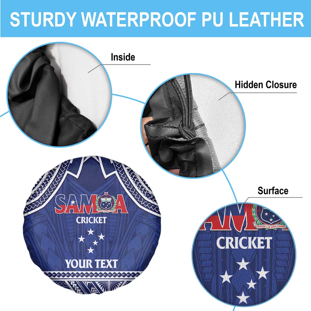 Custom Samoa Cricket Spare Tire Cover Go Champions Samoan LT14 - Polynesian Pride