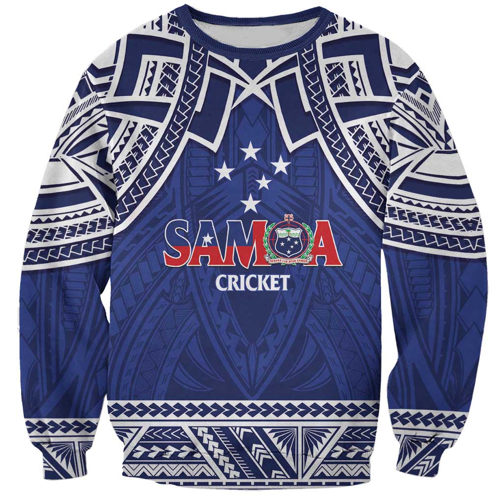 Custom Samoa Cricket Sweatshirt Go Champions Samoan - Polynesian Pride