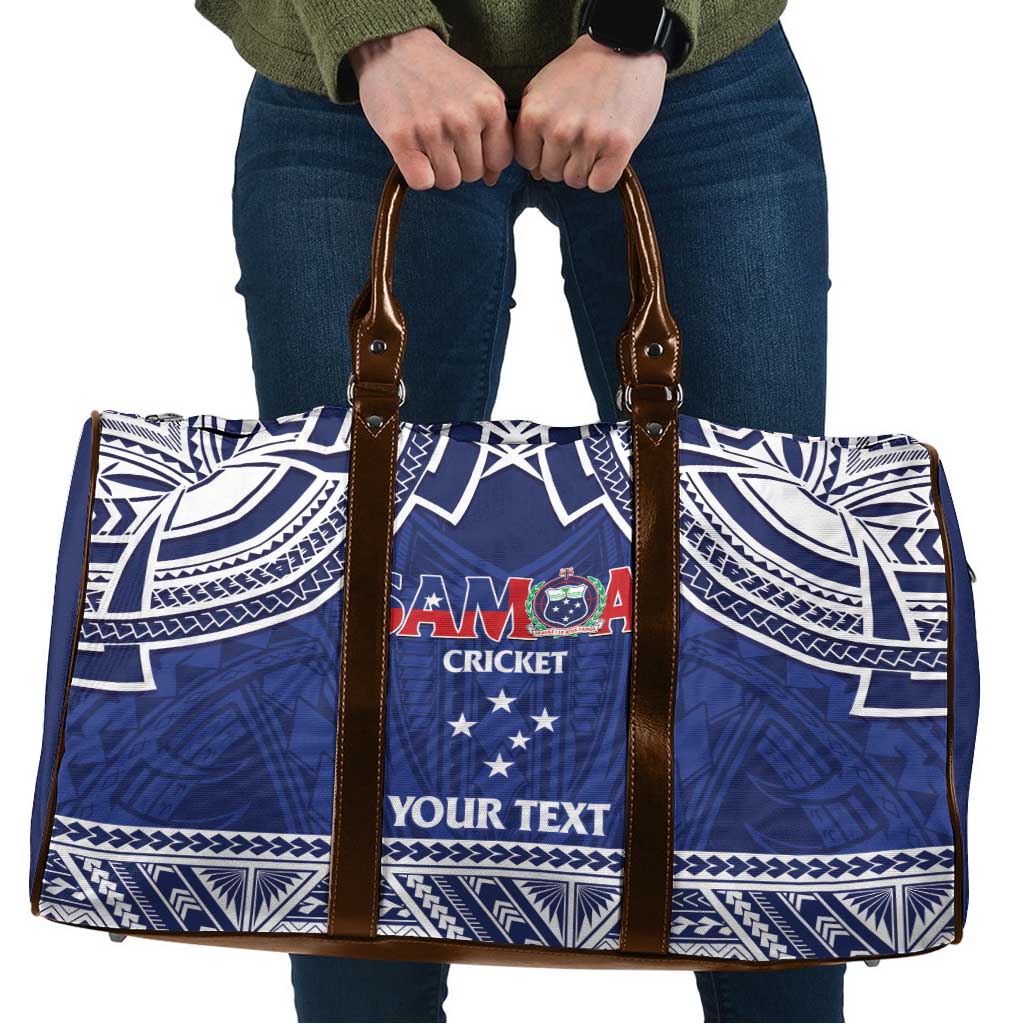 Custom Samoa Cricket Travel Bag Go Champions Samoan LT14 Blue - Polynesian Pride
