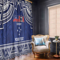 Custom Samoa Cricket Window Curtain Go Champions Samoan - Polynesian Pride