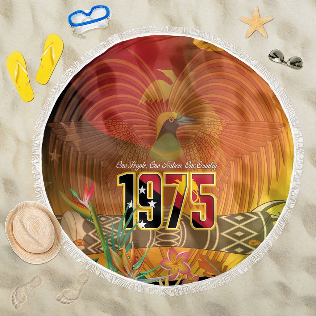Papua New Guinea Independence Day Beach Blanket One People One Nation One Country LT14 One Size 150cm Multicolor - Polynesian Pride