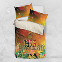 Papua New Guinea Independence Day Bedding Set One People One Nation One Country