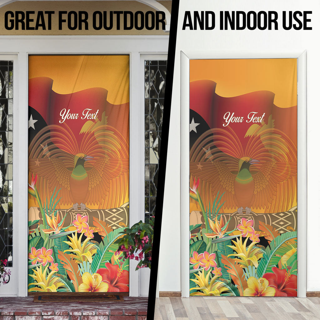 Personalised Papua New Guinea Independence Day Door Cover One People One Nation One Country
