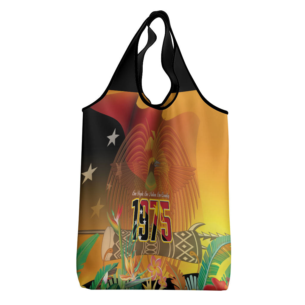 Papua New Guinea Independence Day Grocery Bag One People One Nation One Country