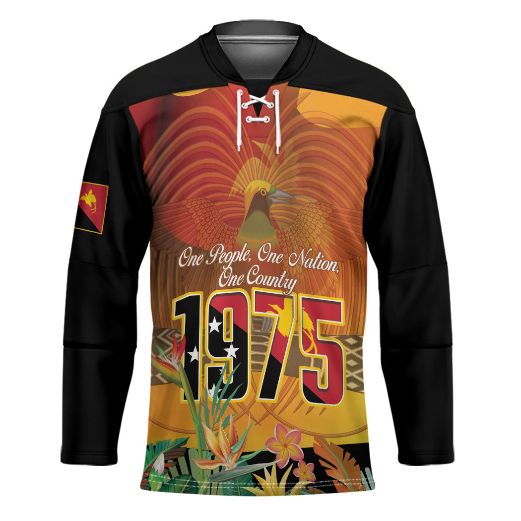 Personalised Papua New Guinea Independence Day Hockey Jersey One People One Nation One Country LT14 Unisex Multicolor - Polynesian Pride