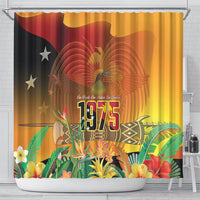 Papua New Guinea Independence Day Shower Curtain One People One Nation One Country