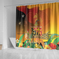 Papua New Guinea Independence Day Shower Curtain One People One Nation One Country