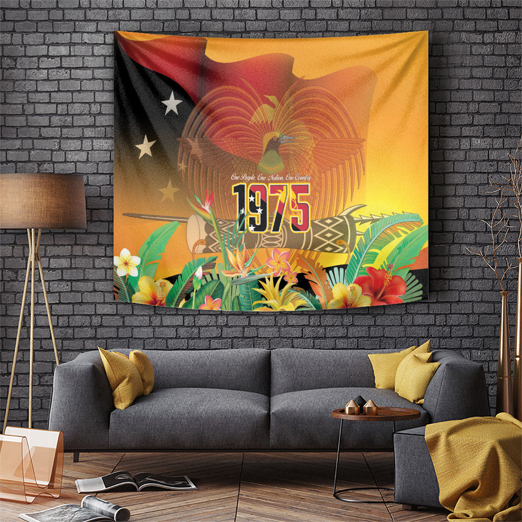 Papua New Guinea Independence Day Tapestry One People One Nation One Country