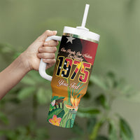 Personalised Papua New Guinea Independence Day Tumbler With Handle One People One Nation One Country