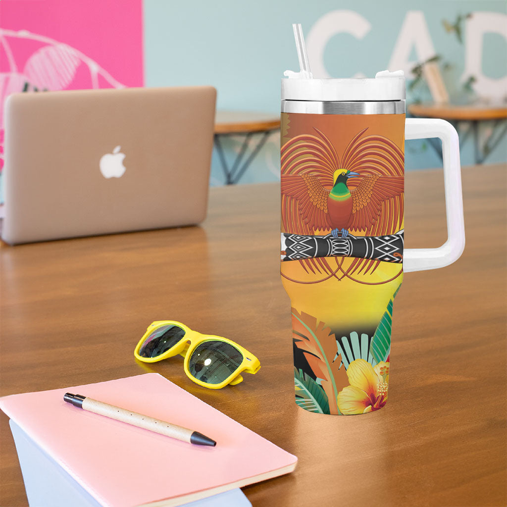 Personalised Papua New Guinea Independence Day Tumbler With Handle One People One Nation One Country