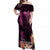 Hawaii Off Shoulder Maxi Dress Pray For Maui Hawaiian Plumeria Be Strong Pink Verison LT14 Women Pink - Polynesian Pride