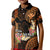 Hawaii Kid Polo Shirt Pray For Maui Hawaiian Plumeria Be Strong Gold Verison LT14 Kid Gold - Polynesian Pride