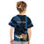 Personalised Hawaii Kid T Shirt Pray For Maui Hawaiian Plumeria Be Strong Blue Verison LT14 - Polynesian Pride