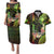 Hawaii Couples Matching Puletasi Dress and Hawaiian Shirt Pray For Maui Hawaiian Plumeria Be Strong Reggae Verison LT14 Reggae - Polynesian Pride
