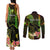 Personalised Hawaii Couples Matching Tank Maxi Dress and Long Sleeve Button Shirts Pray For Maui Hawaiian Plumeria Be Strong Reggae Verison LT14 - Polynesian Pride