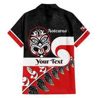 Personalised Te Reo Maori New Zealand Hawaiian Shirt Kia Haka Maori Fern With Tino Rangatiratanga LT14 - Polynesian Pride