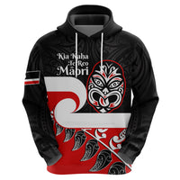 Personalised Te Reo Maori New Zealand Hoodie Kia Haka Maori Fern With Tino Rangatiratanga LT14 - Polynesian Pride