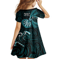 new-zealand-darts-family-matching-off-shoulder-long-sleeve-dress-and-hawaiian-shirt-happiness-is-a-tight-threesome-maori-turquoise