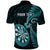 Personalised New Zealand Darts Polo Shirt Happiness Is A Tight Threesome Maori Turquoise LT14 - Polynesian Pride