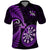 New Zealand Darts Polo Shirt Happiness Is A Tight Threesome Maori Purple LT14 Purple - Polynesian Pride