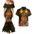 Papua New Guinea Central Province Couples Matching Mermaid Dress and Hawaiian Shirt Papua Niugini Coat Of Arms With Flag Style LT14 - Polynesian Pride
