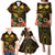 Papua New Guinea Chimbu Province Family Matching Puletasi Dress and Hawaiian Shirt Papua Niugini Coat Of Arms With Flag Style LT14 - Polynesian Pride
