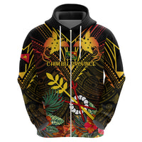 Papua New Guinea Chimbu Province Hoodie Papua Niugini Coat Of Arms With Flag Style LT14 - Polynesian Pride