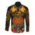 Papua New Guinea Chimbu Province Long Sleeve Button Shirt Papua Niugini Coat Of Arms With Flag Style LT14 - Polynesian Pride