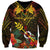 Papua New Guinea Chimbu Province Sweatshirt Papua Niugini Coat Of Arms With Flag Style LT14 Unisex Black - Polynesian Pride
