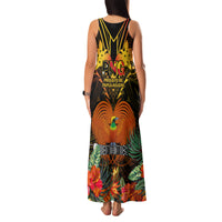 Papua New Guinea East New Britain Province Family Matching Tank Maxi Dress and Hawaiian Shirt Papua Niugini Coat Of Arms With Flag Style LT14 - Polynesian Pride