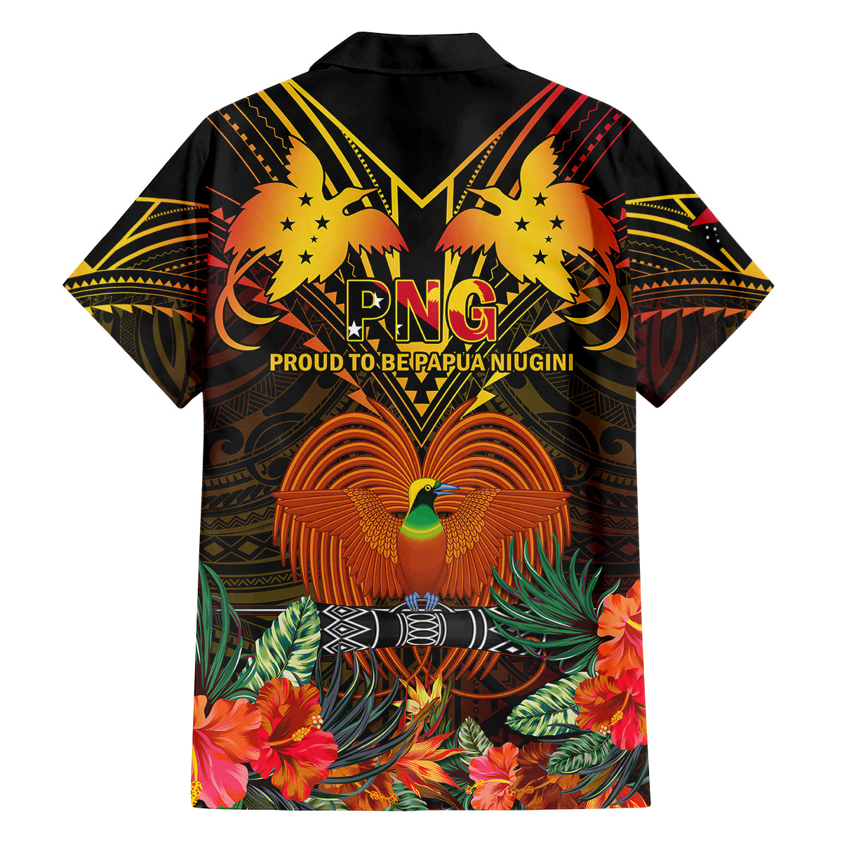 Papua New Guinea East New Britain Province Kid Hawaiian Shirt Papua Niugini Coat Of Arms With Flag Style LT14 - Polynesian Pride