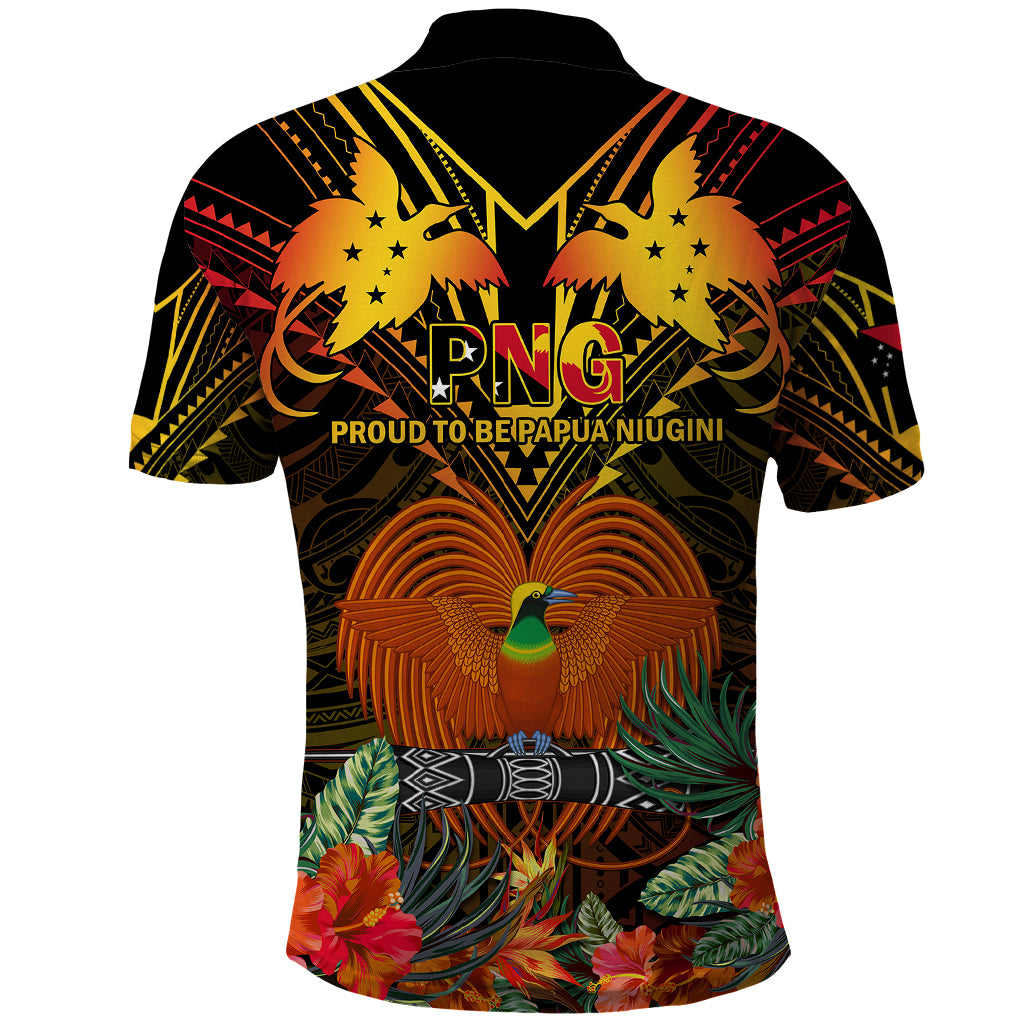 Papua New Guinea East New Britain Province Polo Shirt Papua Niugini Coat Of Arms With Flag Style LT14 - Polynesian Pride
