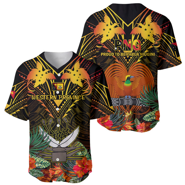 Papua New Guinea Baseball Shirt Flag Grunge Style
