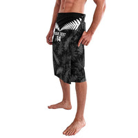 Custom New Zealand Silver Fern Football Lavalava Go Aotearoa Grunge Black - Polynesian Pride