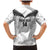 Custom New Zealand Silver Fern Football Family Matching Mermaid Dress and Hawaiian Shirt Go Aotearoa Grunge White - Polynesian Pride