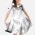 Custom New Zealand Silver Fern Football Family Matching Mermaid Dress and Hawaiian Shirt Go Aotearoa Grunge White - Polynesian Pride