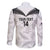 Custom New Zealand Silver Fern Football Family Matching Puletasi and Hawaiian Shirt Go Aotearoa Grunge White - Polynesian Pride