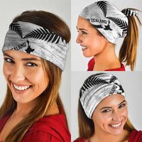 Custom New Zealand Silver Fern Football Neck Gaiter Go Aotearoa Grunge White - Polynesian Pride