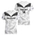 Custom New Zealand Silver Fern Football Women V-Neck T-Shirt Go Aotearoa Grunge White - Polynesian Pride