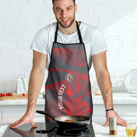 Custom New Caledonia Football Apron Allez Les Cagous Grey Version - Polynesian Pride